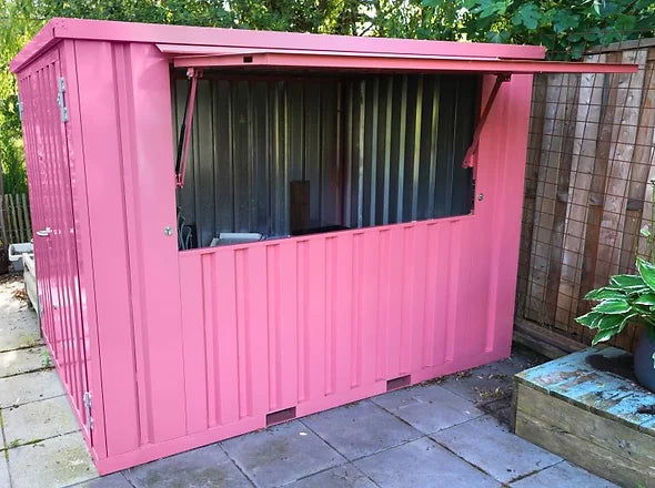 Zusammenklappbarer Stangenbehälter 3 x 2 m – Rosa RAL 3014