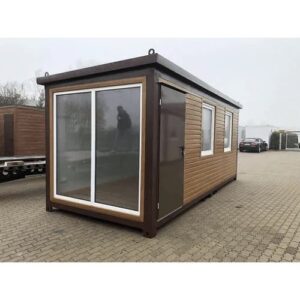 BÜROCONTAINER 6 X 2,40 HOLZFARBE