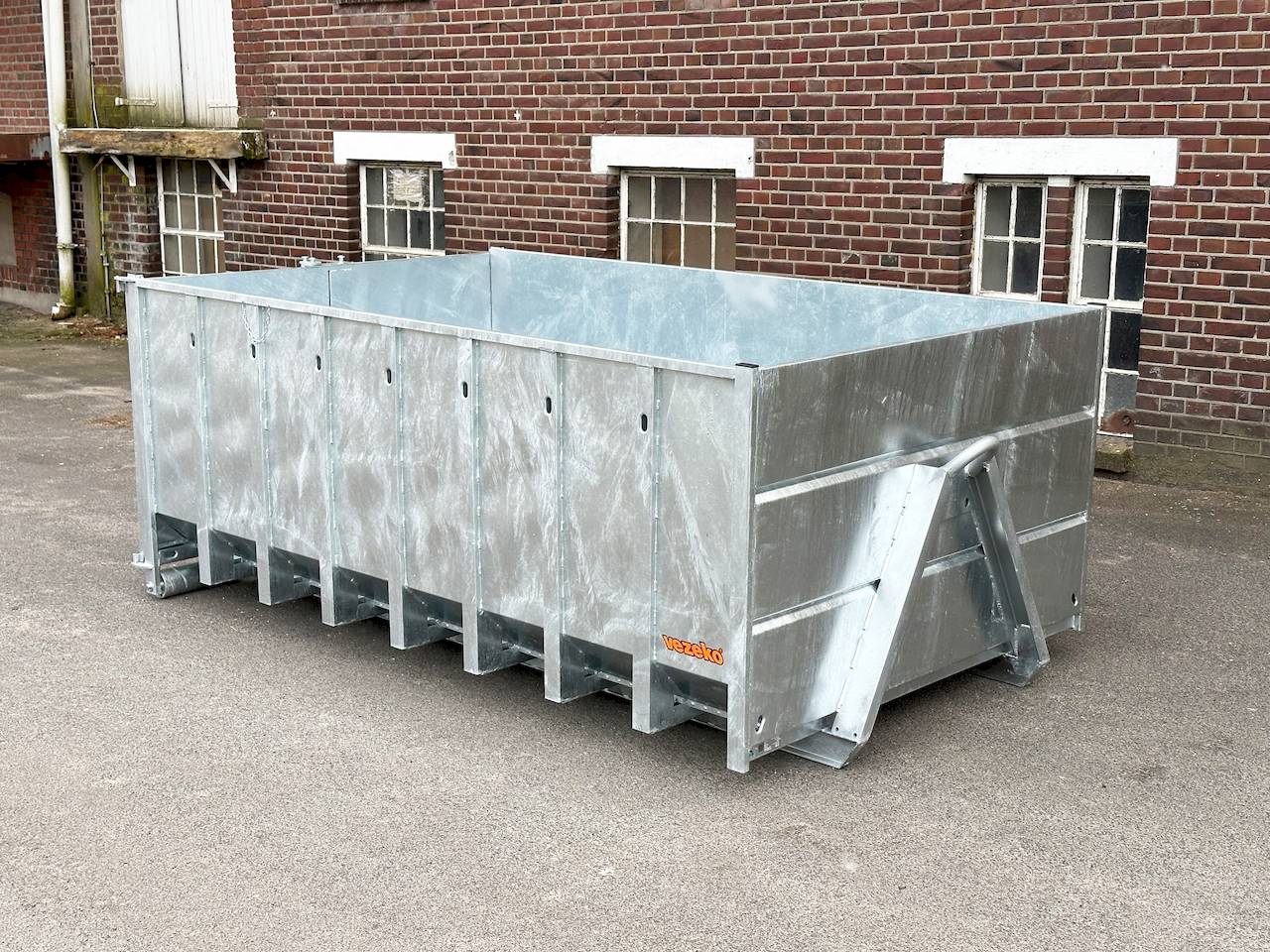 VEZEKO Abrollmulde 105cm Stahlblech feuerverzinkt | VOPK219223